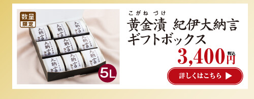 黄金漬　紀伊大納言ギフトボックス
