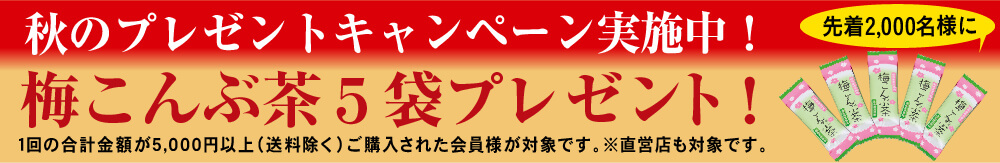 秋のプレゼントキャンペーン
