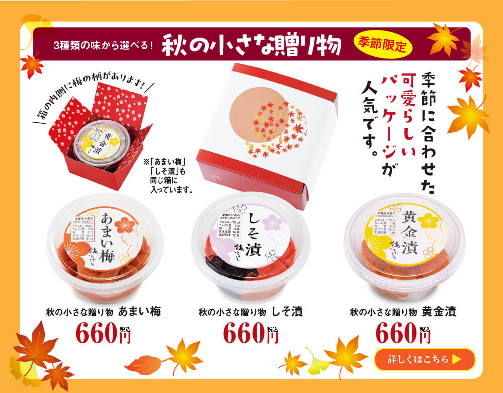 秋の小さな贈り物